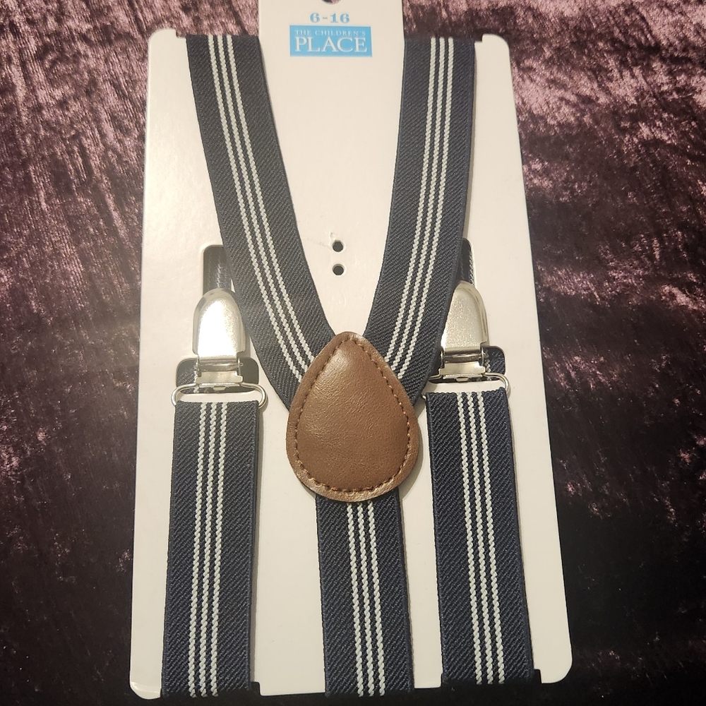 The Children's Place Navy and White Suspenders